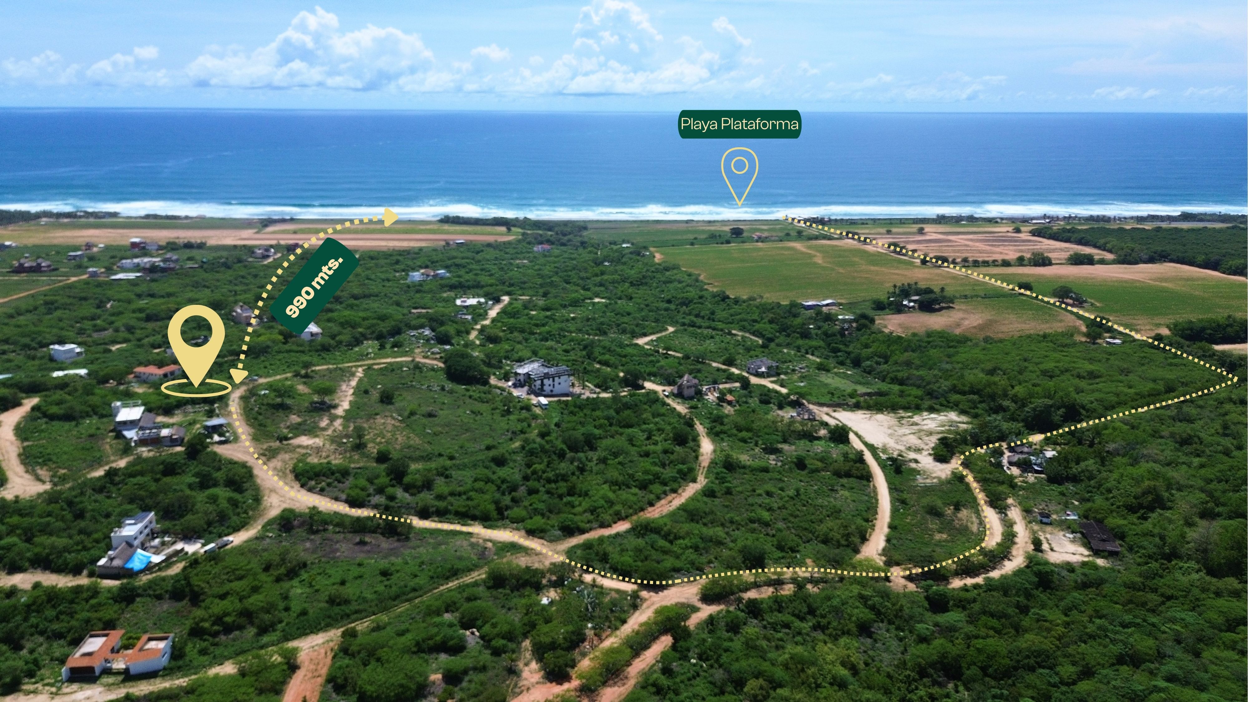 Spacious 1,159 m² Lot with Ocean Views in Playa Plataforma